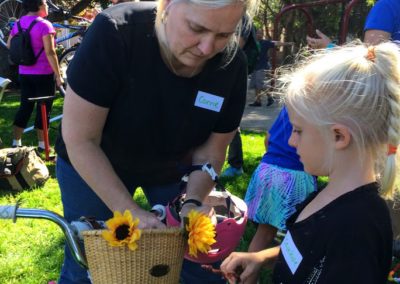 Adding flower decorations