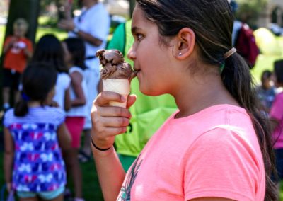 Recharging with an ice cream cone